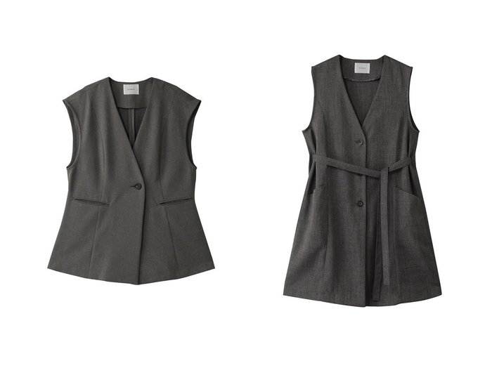 【MIDIUMISOLID/ミディウミソリッド】のno collar vest.M ベスト&A-line no collar long gilet.S ジレ おすすめ人気トレンドファッション通販アイテム 人気、トレンドファッション・服の通販 founy(ファニー) ファッション Fashion レディースファッション WOMEN アウター Coat Outerwear ジャケット Jackets おすすめ Recommend ジャケット Jacket スリーブ Sleeve フレア Flare フレンチ French ベスト Vest エレガント 上品 Elegant NEW・新作・新着・新入荷 New Arrivals |ID:crp329100000216996