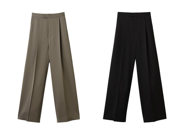【1er Arrondissement/プルミエ アロンディスモン】のワンタックストレートワイドパンツ おすすめ人気トレンドファッション通販アイテム 人気、トレンドファッション・服の通販 founy(ファニー) ファッション Fashion レディースファッション WOMEN パンツ Pants シンプル Simple ストレート Straight スニーカー Sneakers ワイド Wide NEW・新作・新着・新入荷 New Arrivals |ID:crp329100000217005