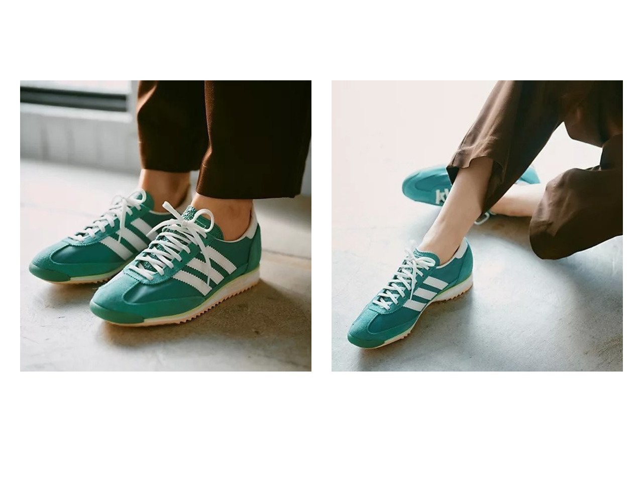 【adidas Originals/アディダス オリジナルス】のSL 72 OG W 【通販サイトで人気ランキング上位、おすすめ!レディースファッション通販 / Popular clothes】  おすすめ人気トレンドファッション通販アイテム インテリア・キッズ・メンズ・レディースファッション・服の通販 founy(ファニー) 　ファッション　Fashion　レディースファッション　WOMEN　シューズ　Shoes　シンプル　Simple　スエード　Suede　ランニング　Running　グリーン系　Green　イエロー系　Yellow　|ID:crp329100000217011