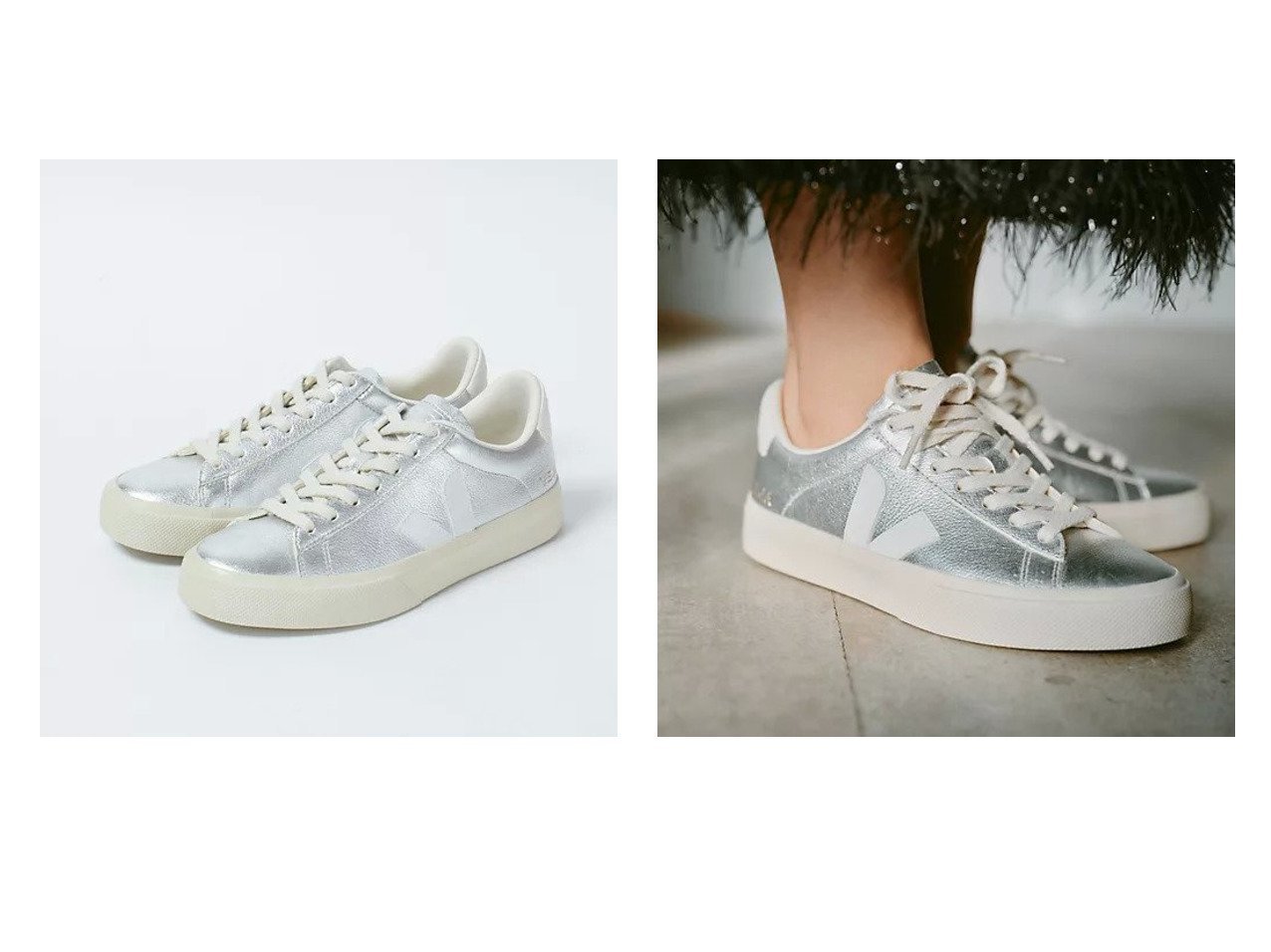 【VEJA/ヴェジャ】のCAMPO 【通販サイトで人気ランキング上位、おすすめ!レディースファッション通販 / Popular clothes】  おすすめ人気トレンドファッション通販アイテム インテリア・キッズ・メンズ・レディースファッション・服の通販 founy(ファニー) 　ファッション　Fashion　レディースファッション　WOMEN　シューズ　Shoes　シルバー　Silver　シンプル　Simple　スニーカー　Sneakers　バランス　Balance　ホワイト系　White　ゴールド系　Gold　|ID:crp329100000217013