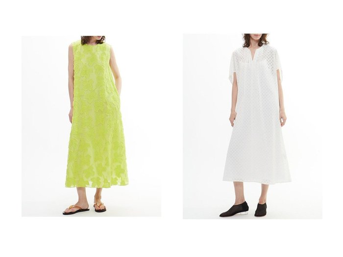 【PLAIN PEOPLE/プレインピープル】のカットジャガードノースリーブワンピース&レースカフタンワンピース おすすめ人気トレンドファッション通販アイテム 人気、トレンドファッション・服の通販 founy(ファニー) ファッション Fashion レディースファッション WOMEN ワンピース Dress チュニック Tunic チュニック Tunic リゾート Resort リラックス Relax ロング Long ワーク Work NEW・新作・新着・新入荷 New Arrivals |ID:crp329100000217038