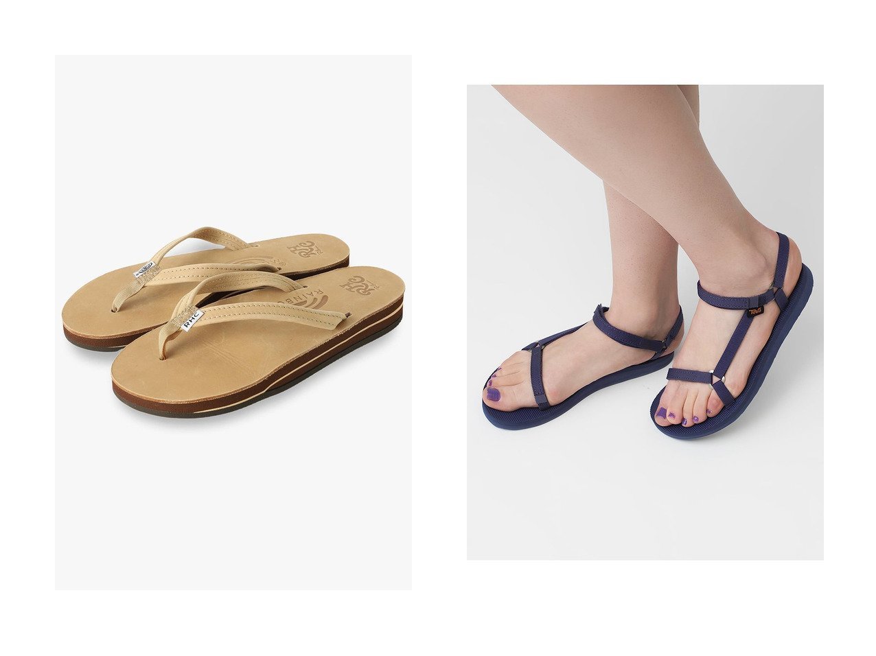 【RHC Ron Herman/アールエイチシー ロンハーマン】の【RHC別注】【RAINBOW SANDALS】Double Layer サンダル&【RHC別注】【Teva】ORIGINAL UNIVERSAL SLIM サンダル おすすめ人気トレンドファッション通販アイテム インテリア・キッズ・メンズ・レディースファッション・服の通販 founy(ファニー) 　ファッション　Fashion　レディースファッション　WOMEN　アウトドア　Outdoor　インソール　Insole　サンダル　Sandals　シンプル　Simple　スペシャル　Special　別注　Special Order　NEW・新作・新着・新入荷　New Arrivals　パープル　Purple　夏　Summer　定番　Standard　軽量　Lightweight　イエロー系　Yellow　ブラウン系　Brown　ブルー系　Blue　|ID:crp329100000217045