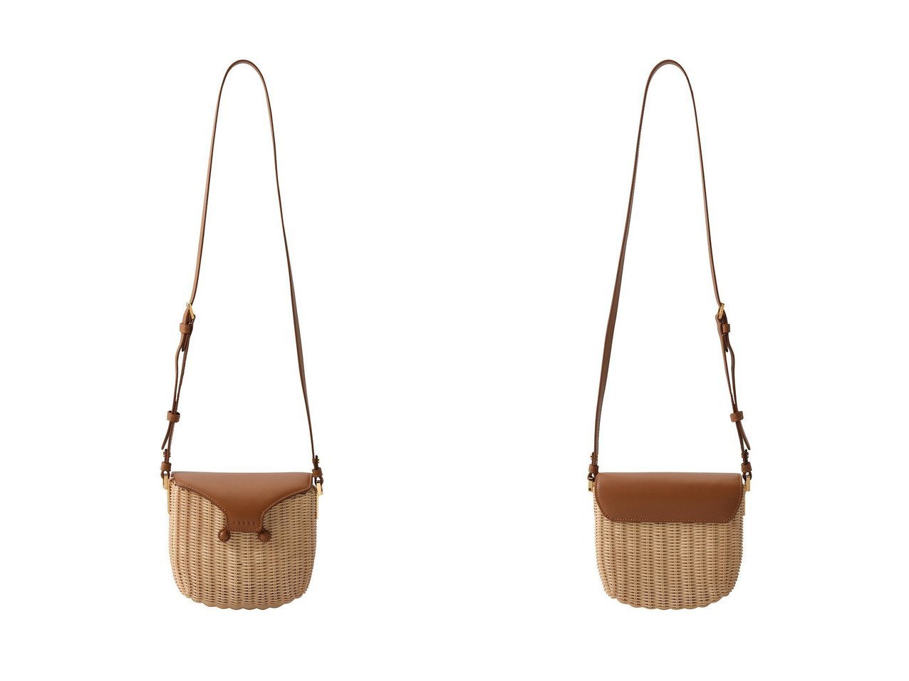【MARNI/マルニ】のTRUNKAROO ラタンショルダーバッグ バッグ・鞄 おすすめ人気トレンドファッション通販アイテム インテリア・キッズ・メンズ・レディースファッション・服の通販 founy(ファニー) 　ファッション　Fashion　レディースファッション　WOMEN　バッグ　Bag　サマー　Summer　ラタン　Rattan　NEW・新作・新着・新入荷　New Arrivals　|ID:crp329100000217056