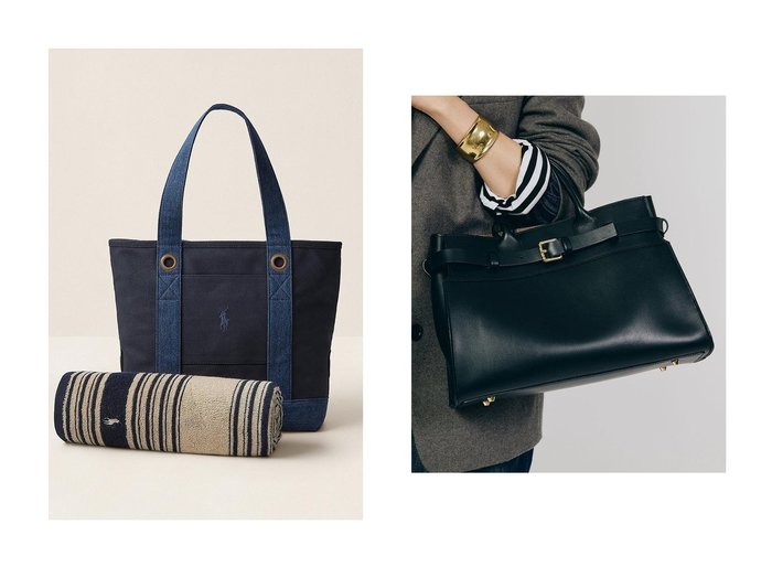 【Curensology/カレンソロジー】の【CHRISTIAN VILLA別注】レザートートバッグ&【RALPH LAUREN/ラルフローレン】の【Ralph Lauren Home】Lawhorne ハンド タオル & トート バッグ ギフト セット バッグ・鞄 おすすめ人気トレンドファッション通販アイテム 人気、トレンドファッション・服の通販 founy(ファニー) 　ファッション　Fashion　レディースファッション　WOMEN　バッグ　Bag　ユニセックス　Unisex　キャンバス　Canvas　ギフト プレゼント　Gift Present　タオル　Towel　デニム　Denim　ハンド　Hand　ポケット　Pocket　ラップ　Wrap　NEW・新作・新着・新入荷　New Arrivals　イタリア　Italy　クラシック　Classic　ショルダー　Shoulder　シンプル　Simple　スペシャル　Special　定番　Standard　ポーチ　Pouch　別注　Special Order　ミラノ　Milan　モダン　Modern　おすすめ　Recommend　エレガント 上品　Elegant　|ID:crp329100000217057