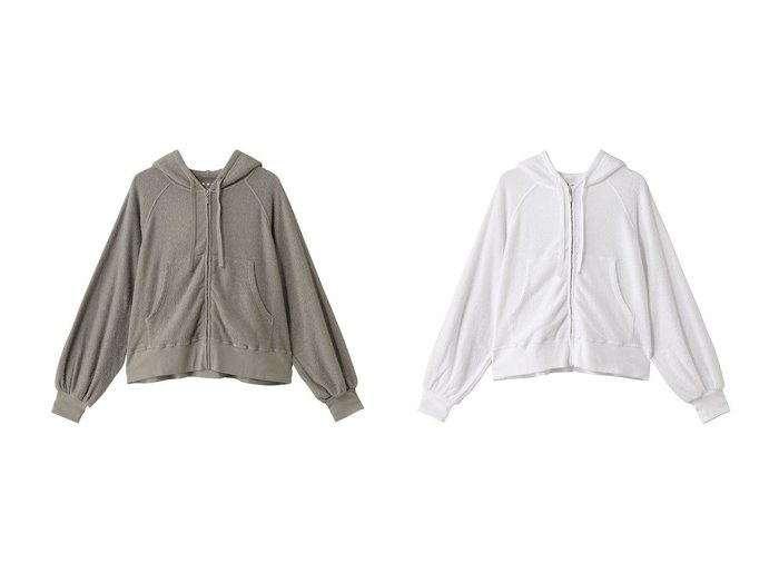 【three dots/スリー ドッツ】のダブルパイル ジップアップフーディ トップス、カットソー おすすめ人気トレンドファッション通販アイテム 人気、トレンドファッション・服の通販 founy(ファニー) ファッション Fashion レディースファッション WOMEN トップス・カットソー Tops/Tshirt シャツ/ブラウス Shirts/Blouses パーカ Sweats ロング / Tシャツ T-Shirts スウェット Sweat カットソー Cut and Sewn おすすめ Recommend シンプル Simple セットアップ Set Up タオル Towel ダブル Double ビーチ Beach NEW・新作・新着・新入荷 New Arrivals |ID:crp329100000217062