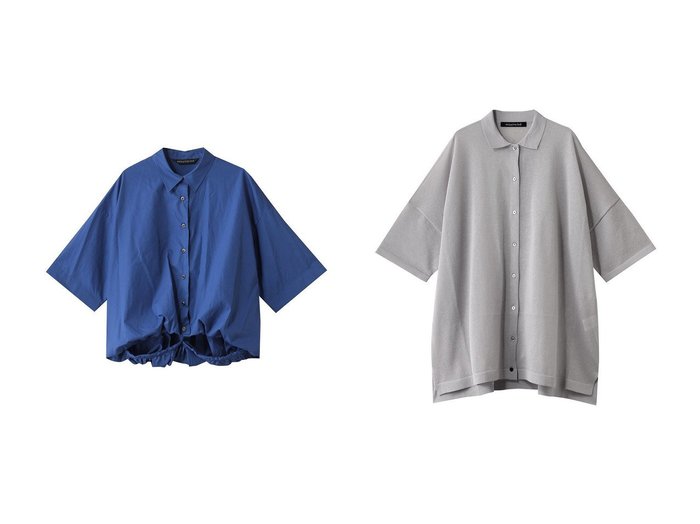 【mizuiro ind/ミズイロ インド】のhalf slv balloon shirt シャツ&wide knit shirt シャツ トップス、カットソー おすすめ人気トレンドファッション通販アイテム インテリア・キッズ・メンズ・レディースファッション・服の通販 founy(ファニー) https://founy.com/ ファッション Fashion レディースファッション WOMEN トップス・カットソー Tops/Tshirt シャツ/ブラウス Shirts/Blouses ニット Knit Tops ロング / Tシャツ T-Shirts ショート Short スタンダード Standard スリーブ Sleeve ハーフ Half バルーン Balloon フォルム Form NEW・新作・新着・新入荷 New Arrivals シアー Sheer ロング Long ワイド Wide 夏 Summer 春 Spring S/S・春夏 Ss・Spring/Summer |ID:crp329100000217083