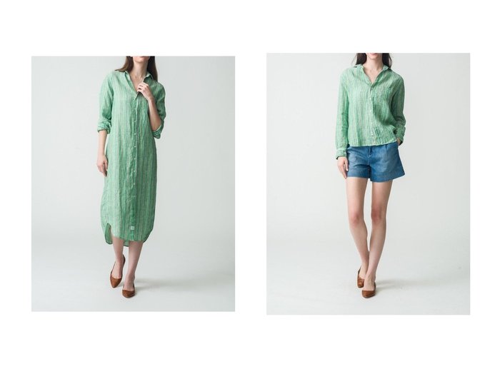 【Frank&Eileen/フランク&アイリーン】のRORY イタリアンリネン グリーンマルチストライプロングシャツ&EILEEN イタリアンリネン グリーンマルチストライプシャツ トップス、カットソー おすすめ人気トレンドファッション通販アイテム インテリア・キッズ・メンズ・レディースファッション・服の通販 founy(ファニー) https://founy.com/ ファッション Fashion レディースファッション WOMEN トップス・カットソー Tops/Tshirt シャツ/ブラウス Shirts/Blouses サマー Summer スタイリッシュ Stylish ストライプ Stripe スリム Slim スリーブ Sleeve リネン Linen ロング Long 夏 Summer NEW・新作・新着・新入荷 New Arrivals |ID:crp329100000217085