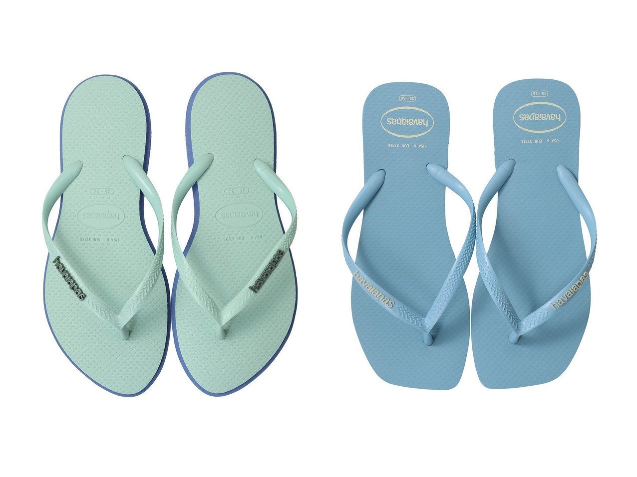 【havaianas/ハワイアナス】のSLIM SQUARE LOGO POP UP ビーチサンダル&SLIM POINT ビーチサンダル おすすめ人気トレンドファッション通販アイテム インテリア・キッズ・メンズ・レディースファッション・服の通販 founy(ファニー) 　ファッション　Fashion　レディースファッション　WOMEN　サマー　Summer　サンダル　Sandals　ビーチ　Beach　夏　Summer　定番　Standard　NEW・新作・新着・新入荷　New Arrivals　旅行　Travel　トレンド　Trend　ブルー系　Blue　ブラウン系　Brown　グレー系　Gray　レッド系　Red　|ID:crp329100000217098