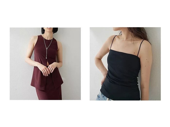 【Whim Gazette/ウィムガゼット】の【myporter】キャミソール&パイルタンクトップ おすすめ人気トレンドファッション通販アイテム 人気、トレンドファッション・服の通販 founy(ファニー) ファッション Fashion レディースファッション WOMEN トップス・カットソー Tops/Tshirt キャミソール / ノースリーブ No Sleeves アメリカン American イタリア Italy ストレッチ Stretch スリット Slit スリーブ Sleeve タンク Tank フロント Front 水着 Swimsuit 夏 Summer 2025年 2025 2025春夏・S/S Ss,Spring/Summer,2025 |ID:crp329100000217110