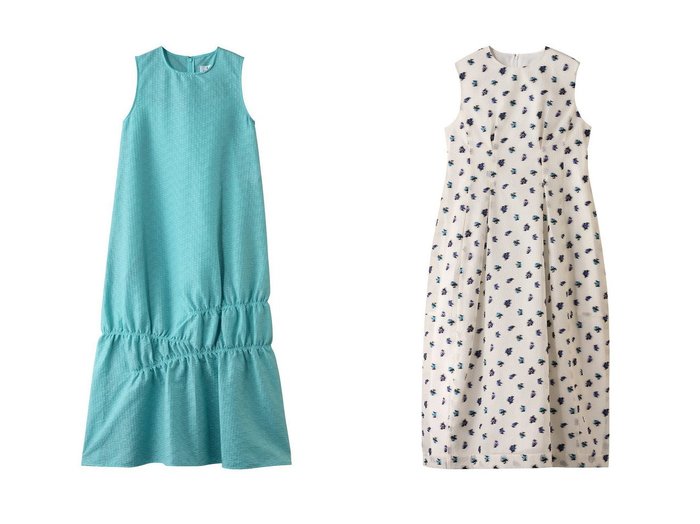 【LANVIN en Bleu/ランバン オン ブルー】のシアージャガードギャザーヘムワンピース&fleuretteシャガードワンピース ワンピース、ドレス おすすめ人気トレンドファッション通販アイテム 人気、トレンドファッション・服の通販 founy(ファニー) ファッション Fashion レディースファッション WOMEN ワンピース Dress チュニック Tunic アシンメトリー Asymmetry ギャザー Gather シアー Sheer ジャカード Jacquard チュニック Tunic ロング Long 夏 Summer NEW・新作・新着・新入荷 New Arrivals |ID:crp329100000217129
