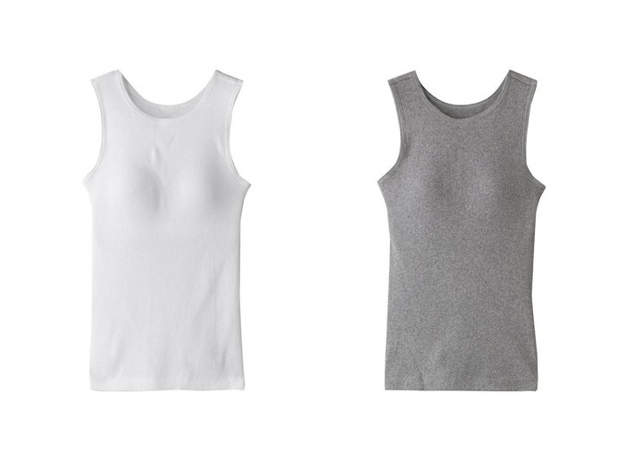 【heliopole/エリオポール】の【Hanes】コットンリブカップタンク トップス、カットソー おすすめ人気トレンドファッション通販アイテム 人気、トレンドファッション・服の通販 founy(ファニー) ファッション Fashion レディースファッション WOMEN トップス・カットソー Tops/Tshirt キャミソール / ノースリーブ No Sleeves シャツ/ブラウス Shirts/Blouses ロング / Tシャツ T-Shirts カットソー Cut and Sewn インナー Inner キャミソール Camisole シンプル Simple タンク Tank リラックス Relax NEW・新作・新着・新入荷 New Arrivals |ID:crp329100000217146