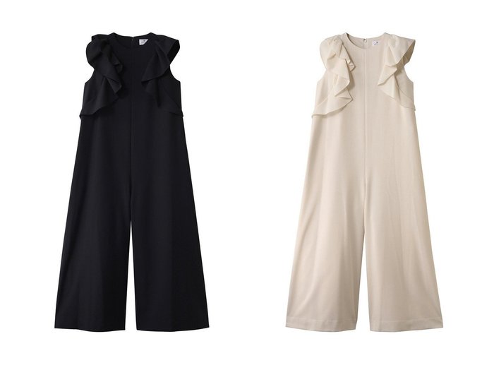 【LANVIN en Bleu/ランバン オン ブルー】のサマーウールフリルコンビネゾン コート、ジャケット おすすめ人気トレンドファッション通販アイテム 人気、トレンドファッション・服の通販 founy(ファニー) ファッション Fashion レディースファッション WOMEN パンツ Pants コンビネゾン Combinaison サマー Summer フリル Frills エレガント 上品 Elegant 夏 Summer NEW・新作・新着・新入荷 New Arrivals |ID:crp329100000217172