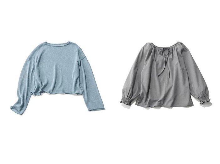 【12closet/トゥエルブクローゼット】の【福田麻琴さんコラボ】【洗える】ギンガムチェック前後2wayブラウス&【福田麻琴さんコラボ】【洗える】ペーパーシアーニット トップス、カットソー おすすめ人気トレンドファッション通販アイテム 人気、トレンドファッション・服の通販 founy(ファニー) ファッションモデル・俳優・女優 Models 女性 Women 福田麻琴 Fukuda Makoto ファッション Fashion レディースファッション WOMEN トップス・カットソー Tops/Tshirt シャツ/ブラウス Shirts/Blouses ニット Knit Tops ギャザー Gather ギンガム Gingham コラボ Collaboration サッカー Soccer シンプル Simple スモック Smock チェック Check フォルム Form リボン Ribbon 洗える Washable |ID:crp329100000217205