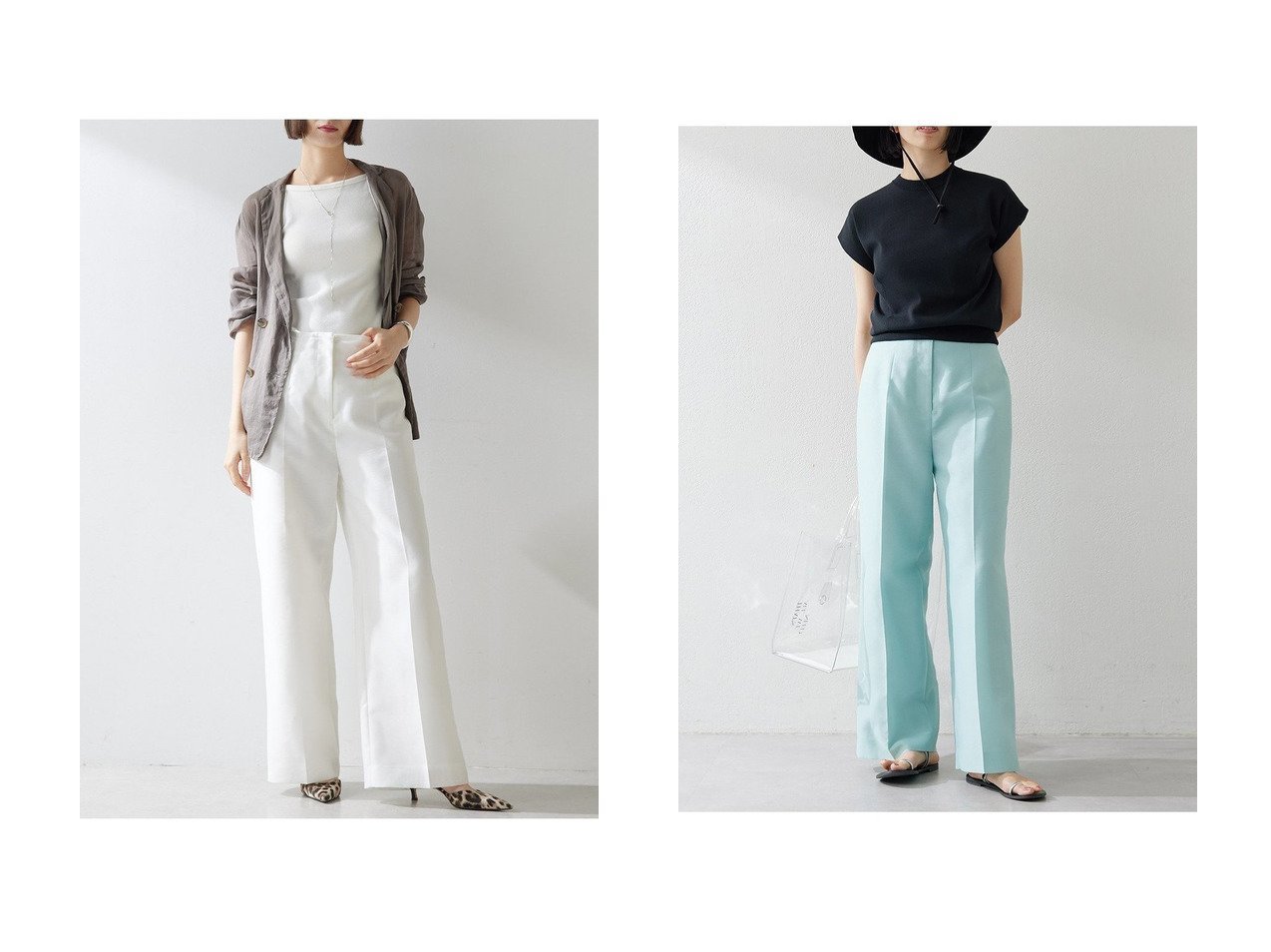 【Whim Gazette/ウィムガゼット】のシアーハイウエストパンツ 【通販サイトで人気ランキング上位、おすすめ!レディースファッション通販 / Popular clothes】   おすすめ人気トレンドファッション通販アイテム インテリア・キッズ・メンズ・レディースファッション・服の通販 founy(ファニー) 　ファッション　Fashion　レディースファッション　WOMEN　パンツ　Pants　おすすめ　Recommend　オーガンジー　Organdy　シルク　Silk　セットアップ　Set Up　センター　Center　ワイド　Wide　エレガント 上品　Elegant　NEW・新作・新着・新入荷　New Arrivals　ホワイト系　White　ベージュ系　Beige　|ID:crp329100000217222