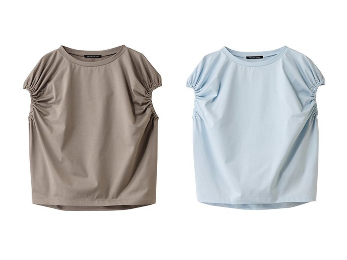 【mizuiro ind/ミズイロ インド】のgathered puff slv PO プルオーバー トップス、カットソー おすすめ人気トレンドファッション通販アイテム 人気、トレンドファッション・服の通販 founy(ファニー) 　ファッション　Fashion　レディースファッション　WOMEN　トップス・カットソー　Tops/Tshirt　シャツ/ブラウス　Shirts/Blouses　プルオーバー　Pullover　ギャザー　Gather　ショート　Short　スリーブ　Sleeve　フェミニン　Feminine　夏　Summer　NEW・新作・新着・新入荷　New Arrivals　春　Spring　S/S・春夏　Ss・Spring/Summer　|ID:crp329100000217243
