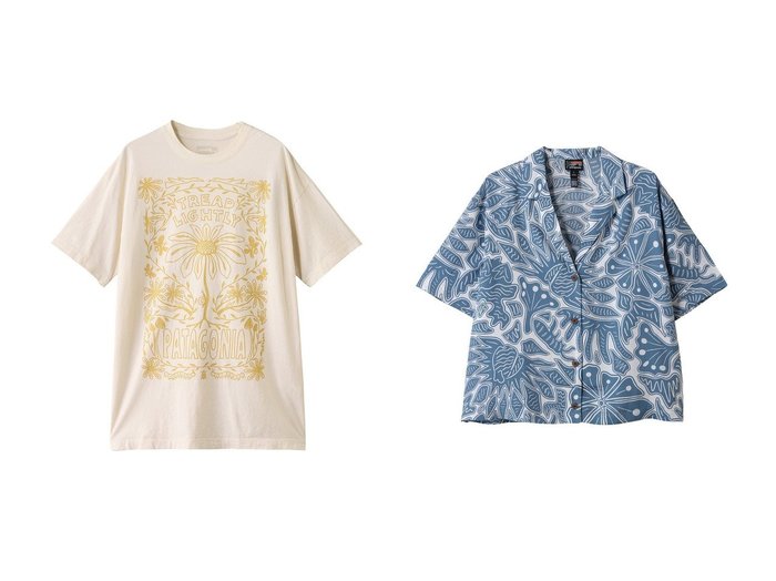 【Patagonia/パタゴニア】のウィメンズタイダルスレッズシャツ&ウィメンズトレッドライトリーオーバーサイズオーガニックTシャツ トップス、カットソー おすすめ人気トレンドファッション通販アイテム インテリア・キッズ・メンズ・レディースファッション・服の通販 founy(ファニー) https://founy.com/ ファッション Fashion レディースファッション WOMEN トップス・カットソー Tops/Tshirt シャツ/ブラウス Shirts/Blouses ロング / Tシャツ T-Shirts カットソー Cut and Sewn グラフィック Graphic ショルダー Shoulder ショート Short スリーブ Sleeve ドロップ Drop フィット Fit 手描き Hand Drawn NEW・新作・新着・新入荷 New Arrivals ビッグ Big ビーチ Beach プリント Print モチーフ Motif リゾート Resort 夏 Summer 軽量 Lightweight |ID:crp329100000217291