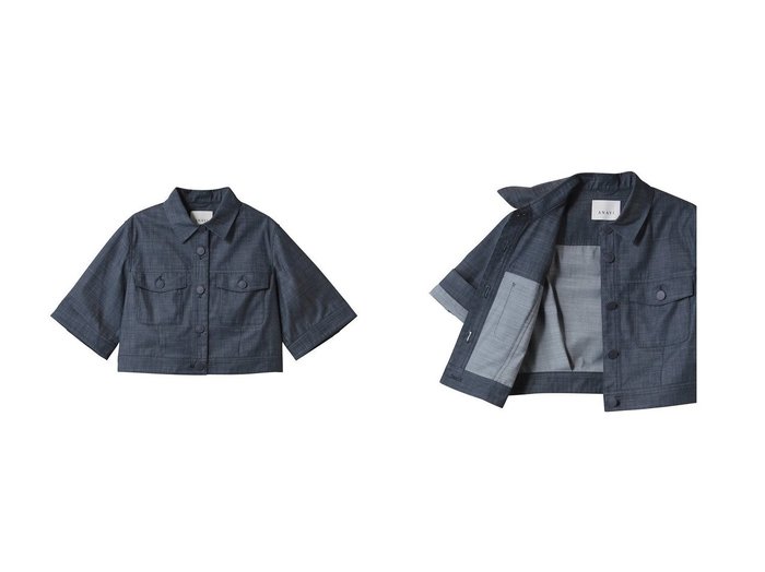 【ANAYI/アナイ】のスラブデニムライクゴブソデBZ コート、ジャケット おすすめ人気トレンドファッション通販アイテム 人気、トレンドファッション・服の通販 founy(ファニー) ファッション Fashion レディースファッション WOMEN アウター Coat Outerwear ジャケット Jackets ブルゾン Blouson/Jackets エアリー Airy シンプル Simple ジャケット Jacket デニム Denim ブルゾン Blouson NEW・新作・新着・新入荷 New Arrivals |ID:crp329100000217293
