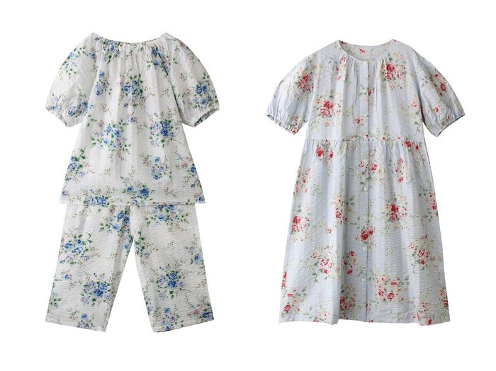 【KID BLUE/キッドブルー】のジャスミンローズNパジャマ&ジャスミンローズNナイティ おすすめ人気トレンドファッション通販アイテム 人気、トレンドファッション・服の通販 founy(ファニー) ファッション Fashion レディースファッション WOMEN ギャザー Gather パジャマ Pajamas フェミニン Feminine リラックス Relax ローズ Rose NEW・新作・新着・新入荷 New Arrivals |ID:crp329100000217303