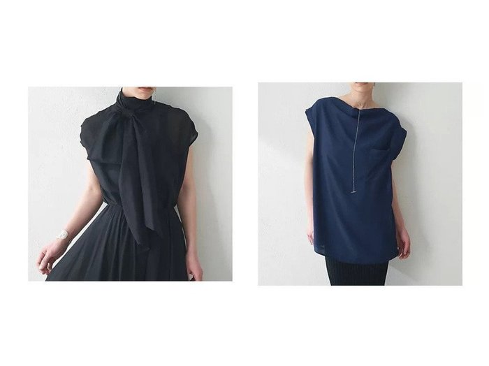 【Whim Gazette/ウィムガゼット】のシルクローンノースリーブブラウス&サテンワッシャーノースリブラウス トップス、カットソー おすすめ人気トレンドファッション通販アイテム 人気、トレンドファッション・服の通販 founy(ファニー) ファッション Fashion レディースファッション WOMEN トップス・カットソー Tops/Tshirt キャミソール / ノースリーブ No Sleeves シャツ/ブラウス Shirts/Blouses エレガント 上品 Elegant シルク Silk シンプル Simple スリーブ Sleeve セットアップ Set Up フレンチ French ボトム Bottom おすすめ Recommend 2025年 2025 2025春夏・S/S Ss,Spring/Summer,2025 サテン Satin ドレープ Drape ノースリーブ No Sleeve バランス Balance ポケット Pocket ワッシャー Washer |ID:crp329100000217307