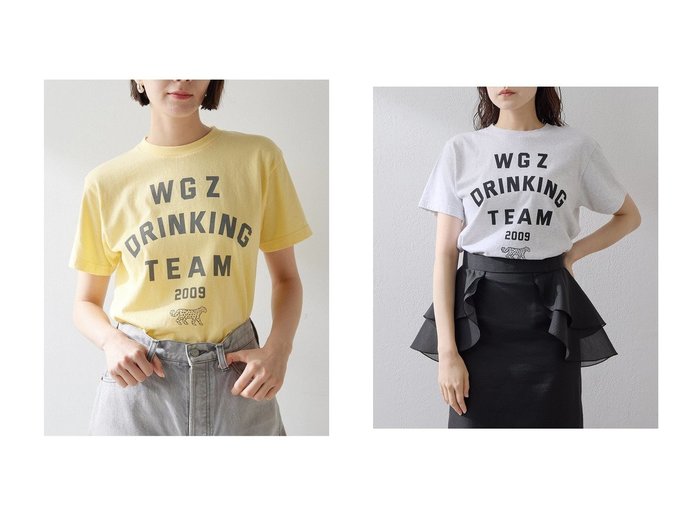 【Whim Gazette/ウィムガゼット】のDRINKING TEE おすすめ人気トレンドファッション通販アイテム 人気、トレンドファッション・服の通販 founy(ファニー) ファッション Fashion レディースファッション WOMEN トップス・カットソー Tops/Tshirt シャツ/ブラウス Shirts/Blouses ロング / Tシャツ T-Shirts カットソー Cut and Sewn イエロー Yellow インナー Inner カットソー Cut And Sew コンパクト Compact ショート Short ジャケット Jacket スリーブ Sleeve プリント Print ボトム Bottom ロング Long 半袖 Short Sleeve NEW・新作・新着・新入荷 New Arrivals |ID:crp329100000217321