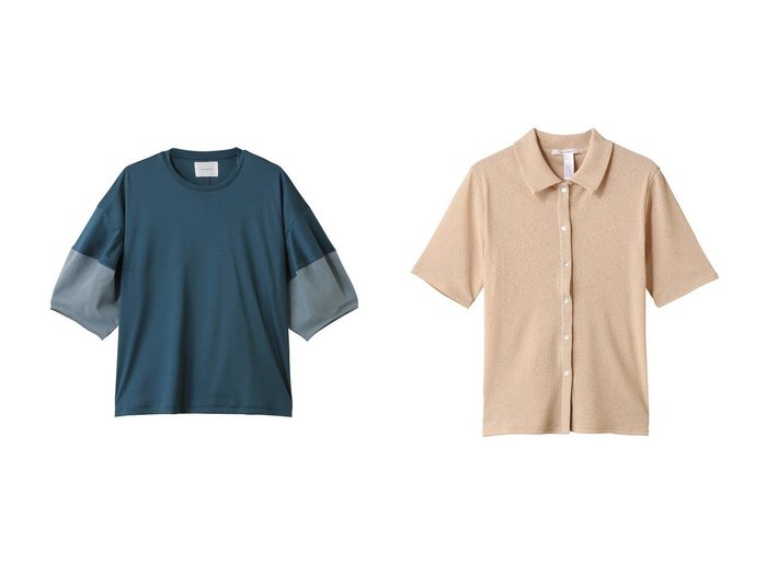【MIDIUMISOLID/ミディウミソリッド】のsheer slv conscious T.S Tシャツ&sheer compact polo shirt.S シャツ トップス、カットソー おすすめ人気トレンドファッション通販アイテム 人気、トレンドファッション・服の通販 founy(ファニー) ファッション Fashion レディースファッション WOMEN トップス・カットソー Tops/Tshirt シャツ/ブラウス Shirts/Blouses ロング / Tシャツ T-Shirts カットソー Cut and Sewn ポロシャツ Polo Shirts サマー Summer ショート Short シンプル Simple スリーブ Sleeve NEW・新作・新着・新入荷 New Arrivals |ID:crp329100000217334