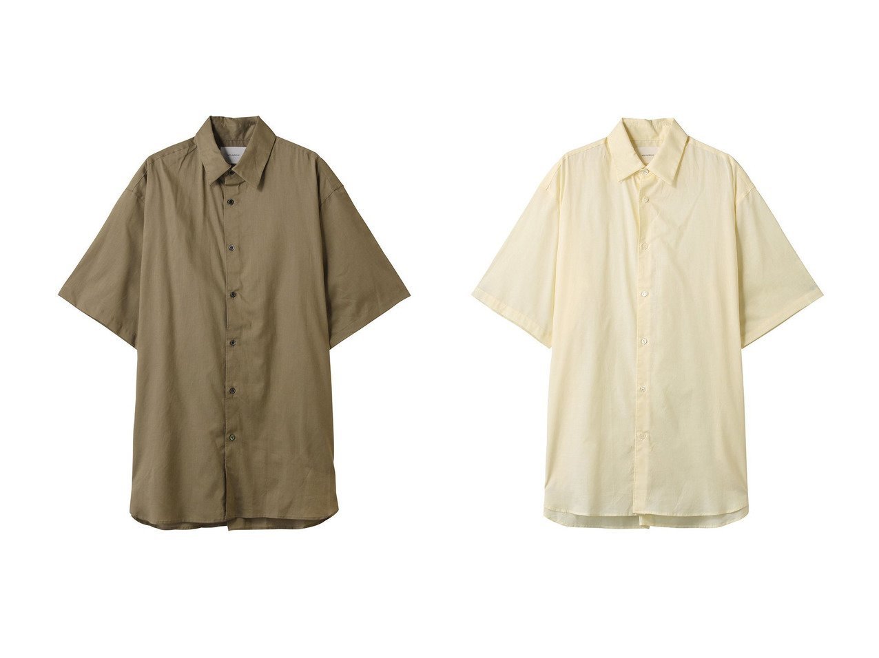 【MIDIUMISOLID/ミディウミソリッド】のslv wide shirt.M シャツ トップス、カットソー おすすめ人気トレンドファッション通販アイテム インテリア・キッズ・メンズ・レディースファッション・服の通販 founy(ファニー) 　ファッション　Fashion　レディースファッション　WOMEN　トップス・カットソー　Tops/Tshirt　シャツ/ブラウス　Shirts/Blouses　シアー　Sheer　ショート　Short　スリーブ　Sleeve　ビッグ　Big　ファブリック　Fabric　エレガント 上品　Elegant　NEW・新作・新着・新入荷　New Arrivals　ホワイト系　White　グリーン系　Green　ブラック系　Black　|ID:crp329100000217336