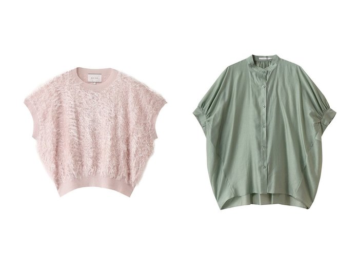 【BEIGE,/ベイジ,】のAMARYLLIS(アマリリス)/シアーパフオーバーサイズブラウス&LYCORIS(リコリス)/カットジャカードプルオーバーニット トップス、カットソー おすすめ人気トレンドファッション通販アイテム 人気、トレンドファッション・服の通販 founy(ファニー) ファッション Fashion レディースファッション WOMEN トップス・カットソー Tops/Tshirt ニット Knit Tops プルオーバー Pullover シャツ/ブラウス Shirts/Blouses カットソー Cut And Sew ジャカード Jacquard フォルム Form リラックス Relax NEW・新作・新着・新入荷 New Arrivals |ID:crp329100000217337