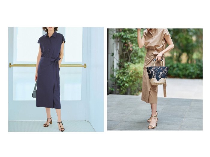 【DoCLASSE/ドゥクラッセ】のコットン混ブロード・ラップ風シャツワンピース 40代50代からの婦人服【通販サイトで人気ランキング上位、おすすめ!レディースファッション通販 / Popular clothes】   おすすめ人気トレンドファッション通販アイテム 人気、トレンドファッション・服の通販 founy(ファニー) ファッション Fashion レディースファッション WOMEN ワンピース Dress シャツワンピース Shirt Dresses NEW・新作・新着・新入荷 New Arrivals フェミニン Feminine フレンチ French ブロード Broad ペチコート Petticoat ラップ Wrap リボン Ribbon |ID:crp329100000217355