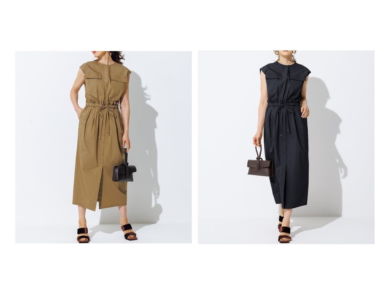 【DoCLASSE/ドゥクラッセ】のドライタッチコットン・ポケットデザインワンピース 40代50代からの婦人服【通販サイトで人気ランキング上位、おすすめ!レディースファッション通販 / Popular clothes】   おすすめ人気トレンドファッション通販アイテム インテリア・キッズ・メンズ・レディースファッション・服の通販 founy(ファニー) 　ファッション　Fashion　レディースファッション　WOMEN　ワンピース　Dress　NEW・新作・新着・新入荷　New Arrivals　なめらか　Smooth　スマート　Smart　セットアップ　Set Up　タイプライター　Typewriter　ポケット　Pocket　ビジネス 仕事 通勤　Business　夏　Summer　ベージュ系　Beige　グリーン系　Green　ブルー系　Blue　|ID:crp329100000217361