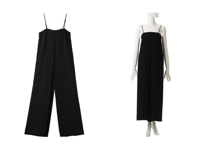 【allureville/アルアバイル】の【Loulou Willoughby】サテンオールインワン A ワンピース、ドレス おすすめ人気トレンドファッション通販アイテム 人気、トレンドファッション・服の通販 founy(ファニー) 　ファッション　Fashion　レディースファッション　WOMEN　パンツ　Pants　インナー　Inner　サテン　Satin　サマー　Summer　ロング　Long　NEW・新作・新着・新入荷　New Arrivals　|ID:crp329100000217384