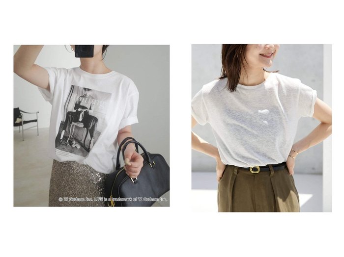 SLOBE IENAとGOOD ROCK SPEEDがタッグを組んだ一部WEB限定のLIFE PC PHOTO TEEとスラブ素材の5分袖TEE おすすめ人気トレンドファッション通販アイテム 人気、トレンドファッション・服の通販 founy(ファニー) ファッション Fashion レディースファッション WOMEN トップス・カットソー Tops/Tshirt 別注 Special Order 2025年 2025 2025春夏・S/S Ss,Spring/Summer,2025 オレンジ Orange |ID:crp329100000217431