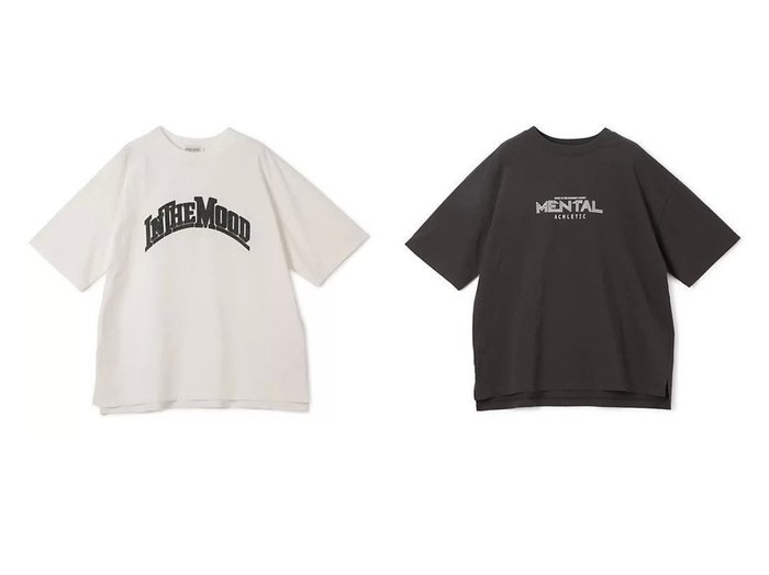 ロゴとシルエットで魅せる旬のオーバーサイズTシャツ【INSCRIRE】Print Tee おすすめ人気トレンドファッション通販アイテム 人気、トレンドファッション・服の通販 founy(ファニー) ファッション Fashion レディースファッション WOMEN ショルダー Shoulder ドロップ Drop プリント Print ラウンド Round ワイド Wide 洗える Washable |ID:crp329100000217458