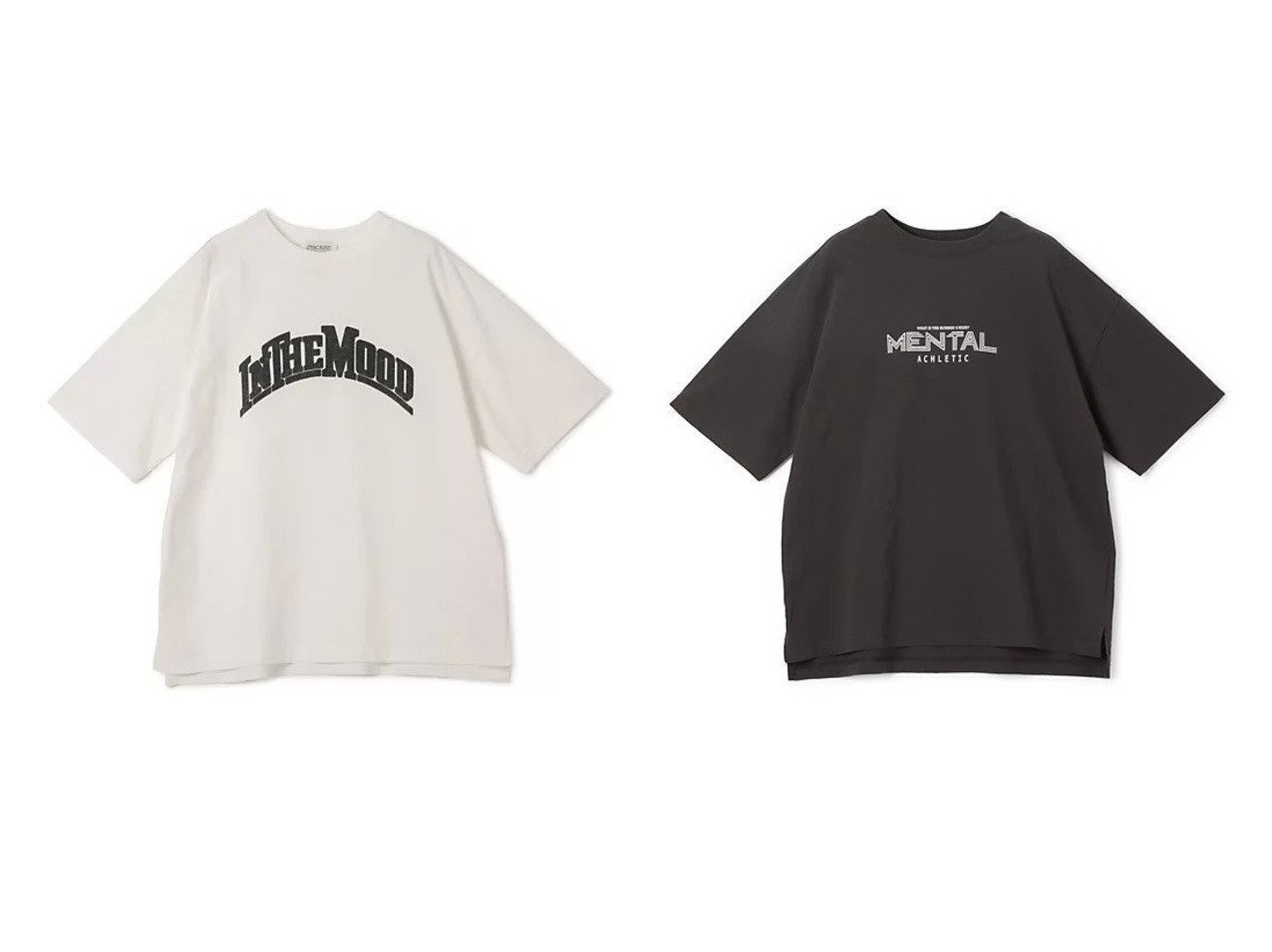 ロゴとシルエットで魅せる旬のオーバーサイズTシャツ【INSCRIRE】Print Tee おすすめ人気トレンドファッション通販アイテム インテリア・キッズ・メンズ・レディースファッション・服の通販 founy(ファニー) 　ファッション　Fashion　レディースファッション　WOMEN　ショルダー　Shoulder　ドロップ　Drop　プリント　Print　ラウンド　Round　ワイド　Wide　洗える　Washable　ブラック系　Black　ホワイト系　White　|ID:crp329100000217458