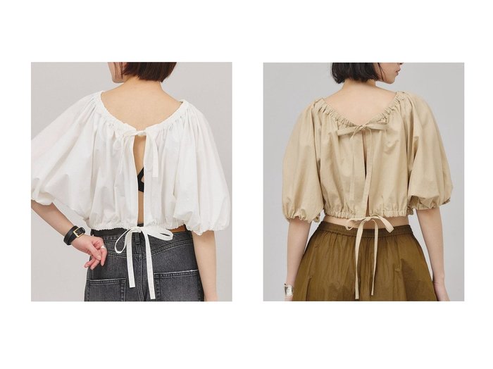 【Curensology】ギャザーボレロブラウス 2WAY仕様で着回し自在なバックリボンブラウス おすすめ人気トレンドファッション通販アイテム 人気、トレンドファッション・服の通販 founy(ファニー) ファッション Fashion レディースファッション WOMEN アウター Coat Outerwear ボレロ Bolero jackets トップス・カットソー Tops/Tshirt シャツ/ブラウス Shirts/Blouses ショート Short スリーブ Sleeve タイプライター Typewriter フロント Front ボレロ Bolero リボン Ribbon ワッシャー Washer 夏 Summer 日本製 Made In Japan |ID:crp329100000217509