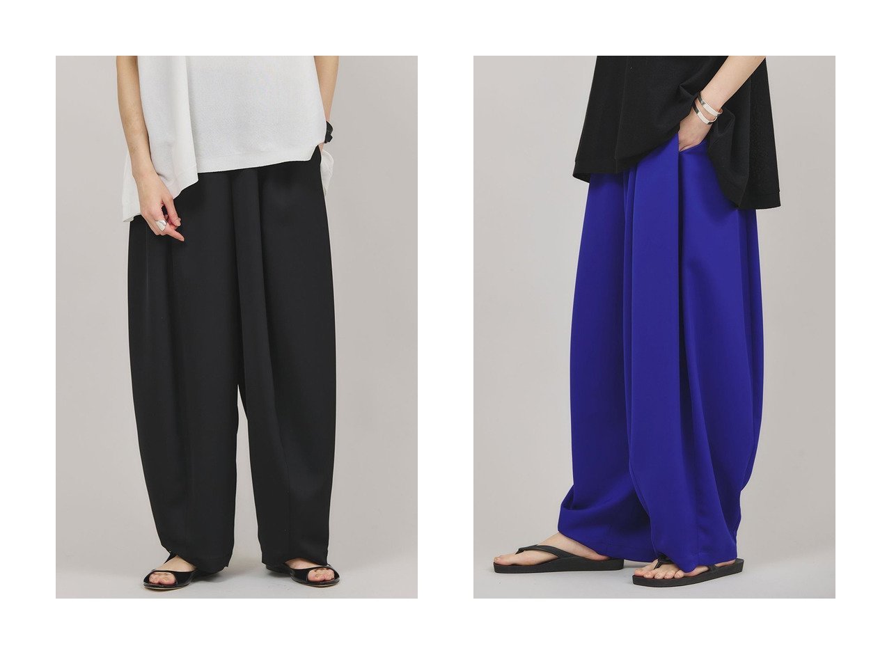【Curensology】フォールドロストパンツ 落ち感と美シルエットが魅力のイージーケアボトム おすすめ人気トレンドファッション通販アイテム インテリア・キッズ・メンズ・レディースファッション・服の通販 founy(ファニー) 　ファッション　Fashion　レディースファッション　WOMEN　パンツ　Pants　ウォッシャブル　Washable　ダブル　Double　ドレープ　Drape　再入荷　Restock/Back In Stock/Re Arrival　夏　Summer　定番　Standard　日本製　Made In Japan　ブラック系　Black　ブルー系　Blue　|ID:crp329100000217511