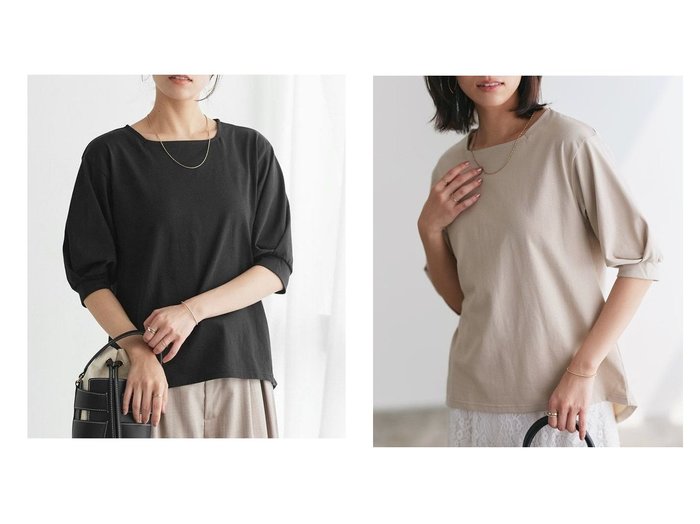 【Pierrot/ピエロ】の抜け感と上品さを両立 パフスリーブオーバーTシャツ おすすめ人気トレンドファッション通販アイテム 人気、トレンドファッション・服の通販 founy(ファニー) ファッション Fashion レディースファッション WOMEN トップス・カットソー Tops/Tshirt シャツ/ブラウス Shirts/Blouses ロング / Tシャツ T-Shirts 送料無料 Free Shipping 2025年 2025 2025春夏・S/S Ss,Spring/Summer,2025 スクエア Square スリーブ Sleeve プチプライス・低価格 Affordable エレガント 上品 Elegant |ID:crp329100000217546
