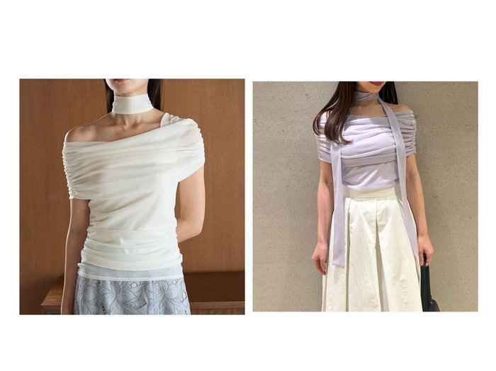 【SNIDEL/スナイデル】の華やかさと快適さを両立 ギャザーアシメカットプルオーバー おすすめ人気トレンドファッション通販アイテム 人気、トレンドファッション・服の通販 founy(ファニー) ファッション Fashion レディースファッション WOMEN トップス・カットソー Tops/Tshirt プルオーバー Pullover おすすめ Recommend アクセサリー Accessories ウェーブ Wave カットソー Cut And Sew ギャザー Gather シアー Sheer シフォン Chiffon ショルダー Shoulder ストレート Straight チョーカー Choker デコルテ Decolletage トレンド Trend ドレープ Drape ノースリーブ No Sleeve フィット Fit ボトム Bottom ラベンダー Lavender 夏 Summer 春 Spring S/S・春夏 Ss・Spring/Summer |ID:crp329100000217553