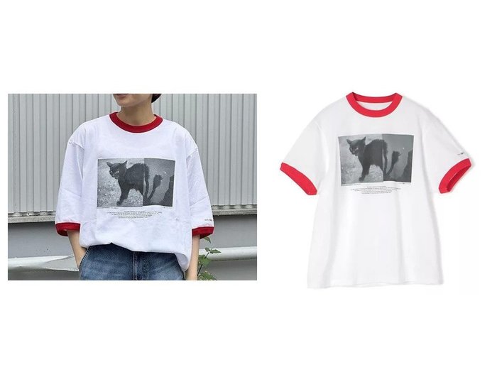 【JANE SMITH/ジェーンスミス】のアートを纏う一枚 JANE SMITH×ニコラ・クルーストマンのリンガーTシャツ おすすめ人気トレンドファッション通販アイテム 人気、トレンドファッション・服の通販 founy(ファニー) ファッション Fashion レディースファッション WOMEN トップス・カットソー Tops/Tshirt シャツ/ブラウス Shirts/Blouses ロング / Tシャツ T-Shirts コラボ Collaboration プリント Print 今季 This Season 洗える Washable |ID:crp329100000217561
