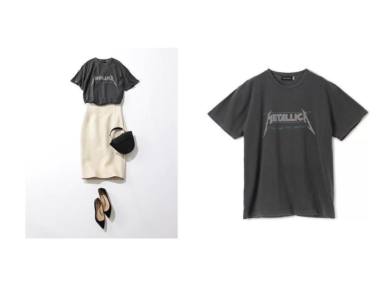 【GOOD ROCK SPEED/グッドロックスピード】のMETALLICAアートが際立つ GOOD ROCK SPEEDのピグメント染Tシャツ おすすめ人気トレンドファッション通販アイテム インテリア・キッズ・メンズ・レディースファッション・服の通販 founy(ファニー) 　ファッション　Fashion　レディースファッション　WOMEN　コラボ　Collaboration　ユーズド　Used　洗える　Washable　|ID:crp329100000217564
