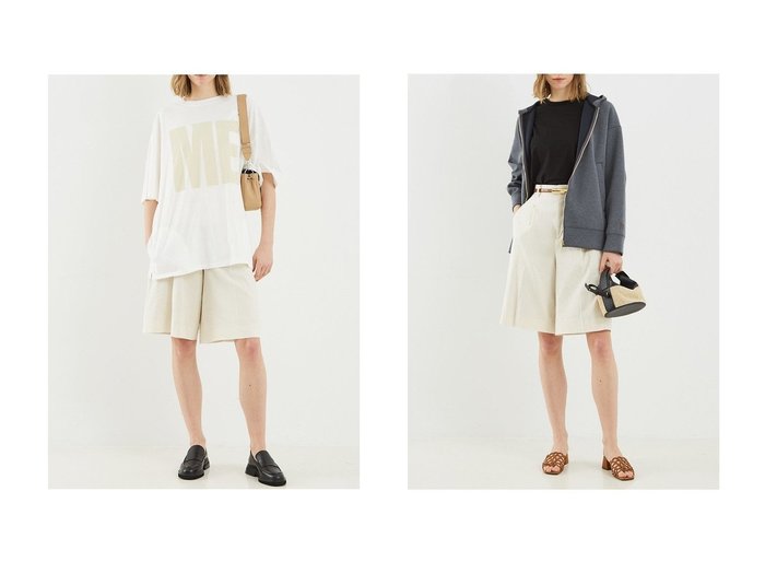 スタイルアップも叶う DESIGN WORKSのリネンハーフパンツ おすすめ人気トレンドファッション通販アイテム 人気、トレンドファッション・服の通販 founy(ファニー) 　ファッション　Fashion　レディースファッション　WOMEN　パンツ　Pants　ハーフ / ショートパンツ　Short Pants　サマー　Summer　ショート　Short　ストレッチ　Stretch　ハーフ　Half　フロント　Front　リネン　Linen　エレガント 上品　Elegant　NEW・新作・新着・新入荷　New Arrivals　|ID:crp329100000217582