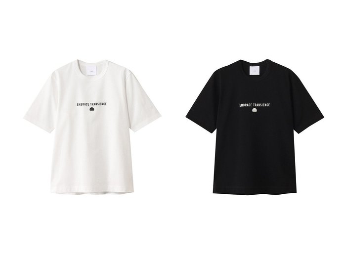 【CINOH/チノ】さりげないロゴが映える万能コンパクトTシャツ おすすめ人気トレンドファッション通販アイテム 人気、トレンドファッション・服の通販 founy(ファニー) 　ファッション　Fashion　レディースファッション　WOMEN　トップス・カットソー　Tops/Tshirt　シャツ/ブラウス　Shirts/Blouses　ロング / Tシャツ　T-Shirts　カットソー　Cut and Sewn　コンパクト　Compact　ショート　Short　スリーブ　Sleeve　フロント　Front　プリント　Print　ワイド　Wide　人気　Popularity　NEW・新作・新着・新入荷　New Arrivals　|ID:crp329100000217591