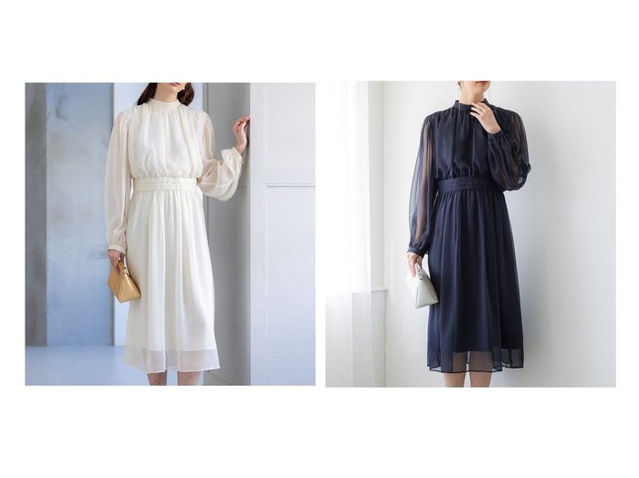 【NIJYUSANKU/23区】華やかシーンに映えるラメ入りシフォンのドレスワンピース おすすめ人気トレンドファッション通販アイテム 人気、トレンドファッション・服の通販 founy(ファニー) 　ファッション　Fashion　レディースファッション　WOMEN　ワンピース　Dress　ドレス　Party Dresses　2025年　2025　2025春夏・S/S　Ss,Spring/Summer,2025　エレガント 上品　Elegant　シフォン　Chiffon　シルク　Silk　シルバー　Silver　ストライプ　Stripe　ドレス　Dress　パーティ　Party　夏　Summer　春　Spring　S/S・春夏　Ss・Spring/Summer　結婚式　Wedding Ceremony　|ID:crp329100000217623