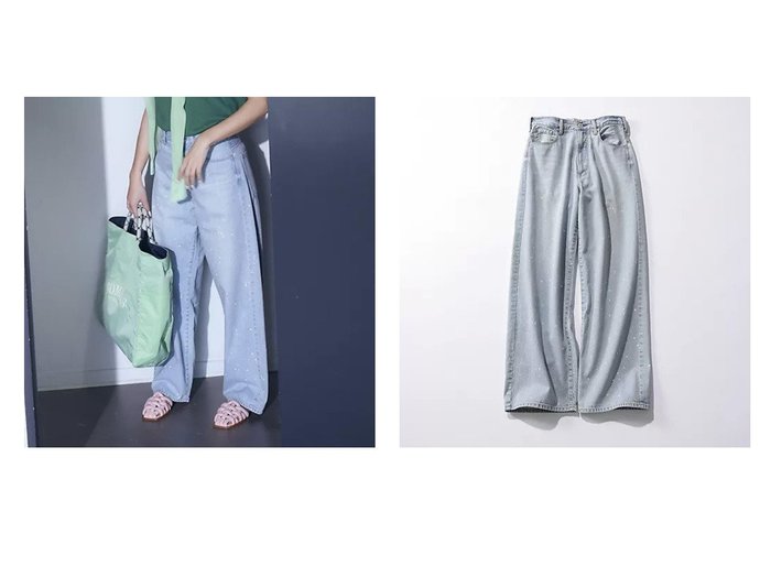 【NEEDBY heritage/ニードバイ ヘリテイジ】の蛍光ペイントが目を惹く 遊び心満載のデニム「KOH」 おすすめ人気トレンドファッション通販アイテム 人気、トレンドファッション・服の通販 founy(ファニー) ファッション Fashion レディースファッション WOMEN デニム Denim フィット Fit フォルム Form リラックス Relax 今季 This Season 洗える Washable |ID:crp329100000217653