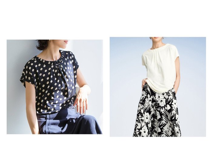 【DoCLASSE/ドゥクラッセ】紫外線対策も涼しさも叶える上品ギャザーネックブラウス おすすめ人気トレンドファッション通販アイテム 人気、トレンドファッション・服の通販 founy(ファニー) ファッション Fashion レディースファッション WOMEN トップス・カットソー Tops/Tshirt シャツ/ブラウス Shirts/Blouses ロング / Tシャツ T-Shirts カットソー Cut and Sewn NEW・新作・新着・新入荷 New Arrivals カットソー Cut And Sew ギャザー Gather ドレープ Drape フレンチ French 夏 Summer 旅行 Travel |ID:crp329100000217685