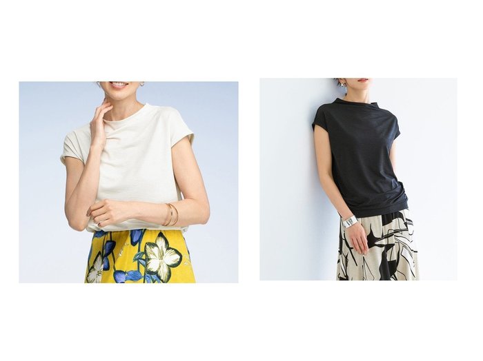 【DoCLASSE/ドゥクラッセ】首元を美しくカバーする上品ファネルネックトップス おすすめ人気トレンドファッション通販アイテム 人気、トレンドファッション・服の通販 founy(ファニー) ファッション Fashion レディースファッション WOMEN トップス・カットソー Tops/Tshirt シャツ/ブラウス Shirts/Blouses ロング / Tシャツ T-Shirts カットソー Cut and Sewn NEW・新作・新着・新入荷 New Arrivals カットソー Cut And Sew フォルム Form ブラウジング Browsing エレガント 上品 Elegant 夏 Summer 旅行 Travel |ID:crp329100000217689