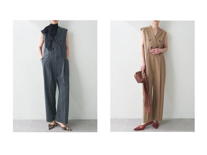 【Whim Gazette/ウィムガゼット】テーラーカラーで魅せる大人のノースリジャンプスーツが夏の装いを格上げ おすすめ人気トレンドファッション通販アイテム 人気、トレンドファッション・服の通販 founy(ファニー) ファッション Fashion レディースファッション WOMEN おすすめ Recommend インナー Inner カットソー Cut And Sew ジャケット Jacket ストライプ Stripe ストレッチ Stretch センター Center ノースリーブ No Sleeve ボトム Bottom マニッシュ Mannish ワイド Wide 人気 Popularity 夏 Summer NEW・新作・新着・新入荷 New Arrivals |ID:crp329100000217706