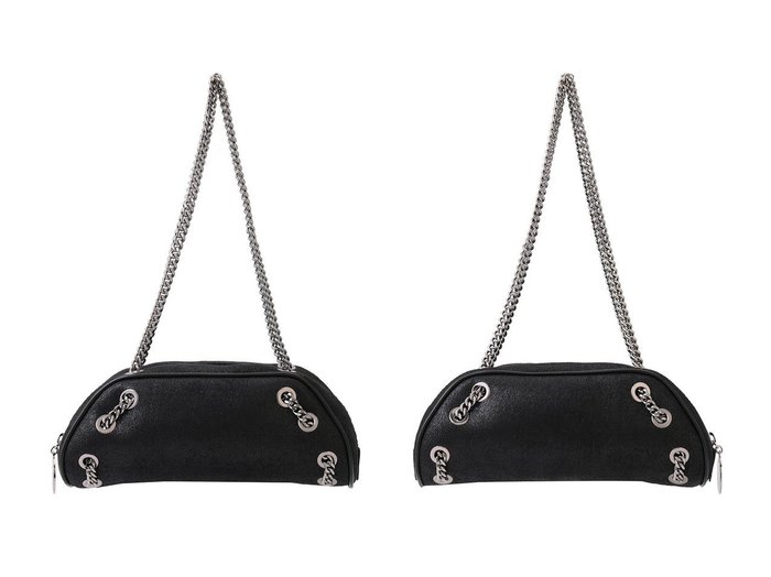 【STELLA McCARTNEY/ステラ マッカートニー】メタルチェーンが際立つスタイリッシュなボーリングバッグ おすすめ人気トレンドファッション通販アイテム 人気、トレンドファッション・服の通販 founy(ファニー) ファッション Fashion レディースファッション WOMEN バッグ Bag スタイリッシュ Stylish チェーン Chain バランス Balance フォルム Form メタル Metal |ID:crp329100000217755