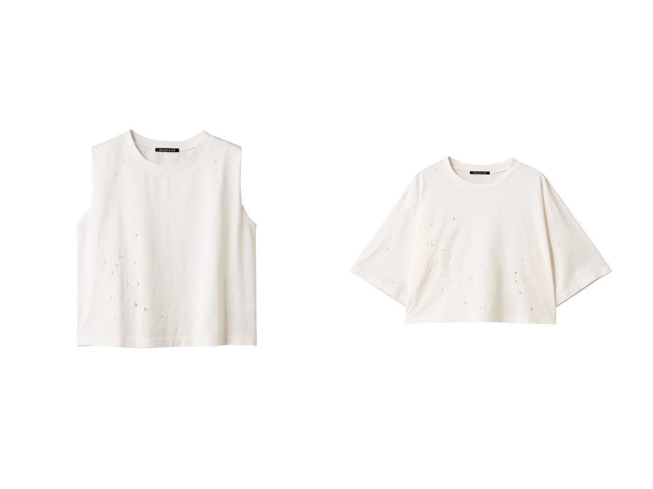 【mizuiro ind/ミズイロ インド】パンチングデザインで差をつけるワイドショートTシャツ＆パンチングデザインが映えるシンプル美プルオーバー おすすめ人気トレンドファッション通販アイテム インテリア・キッズ・メンズ・レディースファッション・服の通販 founy(ファニー) 　ファッション　Fashion　レディースファッション　WOMEN　トップス・カットソー　Tops/Tshirt　キャミソール / ノースリーブ　No Sleeves　シャツ/ブラウス　Shirts/Blouses　ロング / Tシャツ　T-Shirts　プルオーバー　Pullover　カットソー　Cut and Sewn　インナー　Inner　キャミソール　Camisole　シンプル　Simple　ジャケット　Jacket　タンク　Tank　ベーシック　Basic　NEW・新作・新着・新入荷　New Arrivals　ホワイト系　White　ブラック系　Black　|ID:crp329100000217765