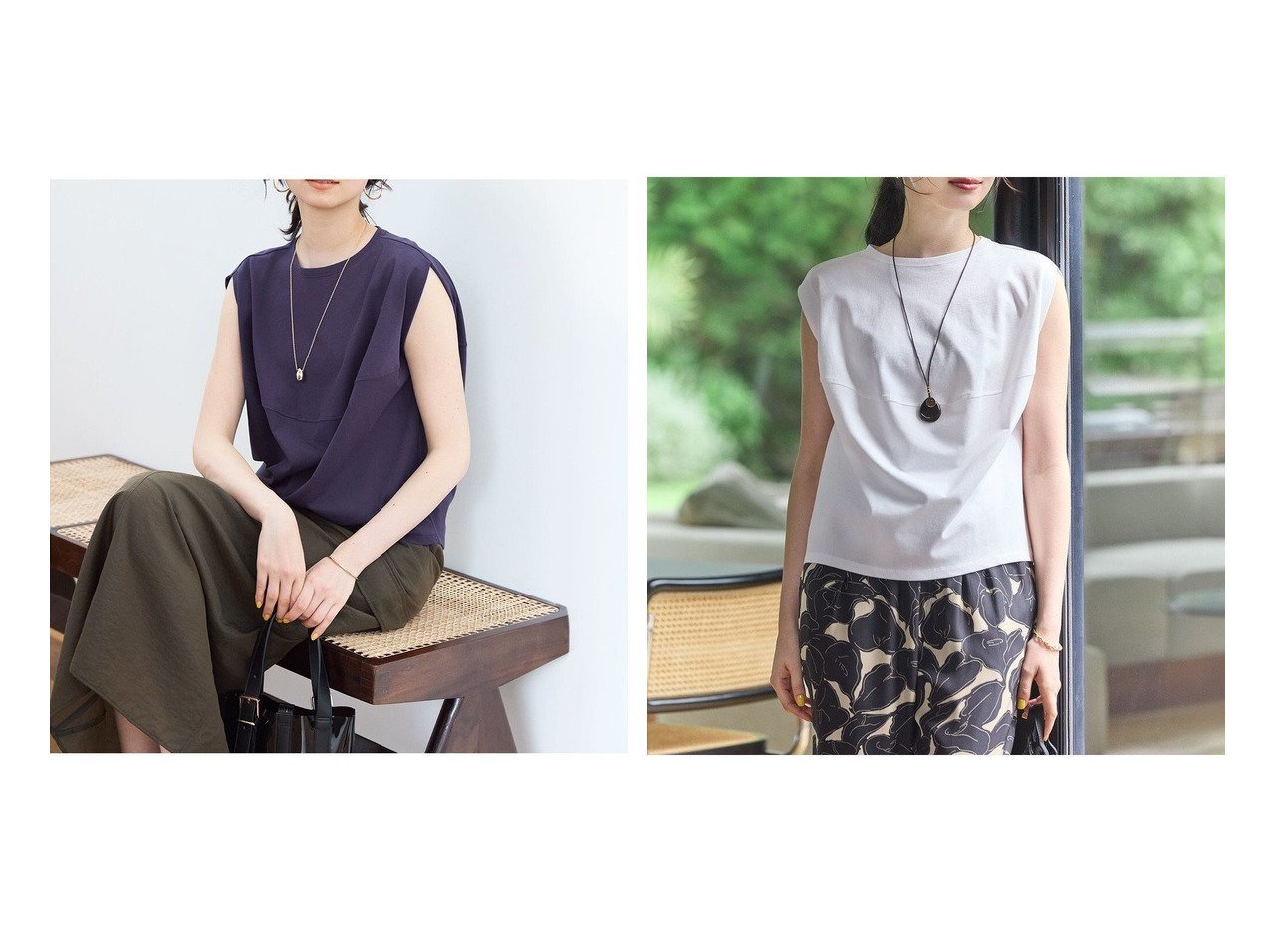 【23区】波打つフレアが印象的なモードTシャツ おすすめ人気トレンドファッション通販アイテム インテリア・キッズ・メンズ・レディースファッション・服の通販 founy(ファニー) 　ファッション　Fashion　レディースファッション　WOMEN　トップス・カットソー　Tops/Tshirt　シャツ/ブラウス　Shirts/Blouses　ロング / Tシャツ　T-Shirts　カットソー　Cut and Sewn　春　Spring　カットソー　Cut And Sew　シンプル　Simple　タンク　Tank　パープル　Purple　フォルム　Form　フレア　Flare　ボトム　Bottom　S/S・春夏　Ss・Spring/Summer　NEW・新作・新着・新入荷　New Arrivals　夏　Summer　2025年　2025　2025春夏・S/S　Ss,Spring/Summer,2025　パープル系　Purple　グリーン系　Green　ホワイト系　White　グレー系　Gray　|ID:crp329100000217778