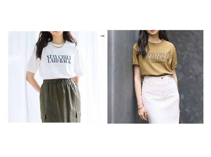 【23区】リラックス感漂う大人のロゴTシャツ おすすめ人気トレンドファッション通販アイテム 人気、トレンドファッション・服の通販 founy(ファニー) ファッション Fashion レディースファッション WOMEN トップス・カットソー Tops/Tshirt シャツ/ブラウス Shirts/Blouses ロング / Tシャツ T-Shirts カットソー Cut and Sewn 春 Spring カットソー Cut And Sew スリット Slit ダウン Down プリント Print ベーシック Basic ボトム Bottom ラベンダー Lavender リラックス Relax S/S・春夏 Ss・Spring/Summer NEW・新作・新着・新入荷 New Arrivals 夏 Summer 2025年 2025 2025春夏・S/S Ss,Spring/Summer,2025 |ID:crp329100000217784